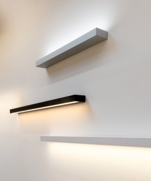 Roi Du Luminaire Wall Line - applique murale - profilé 3,3 x 7 cm - 19,2W LED par mètre - alu - bande LED et driver IP65