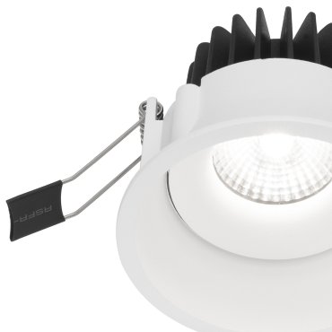 Nova Luce Lazio - spot encastrable - Ø 90 mm, Ø 82 mm encastrable - IP54 - blanc