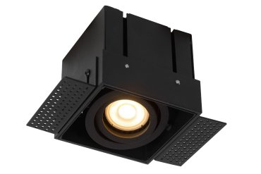 Lucide Trimless - spots encastrés - 97 x 97 mm, 97 x 97 mm format encastré - noir