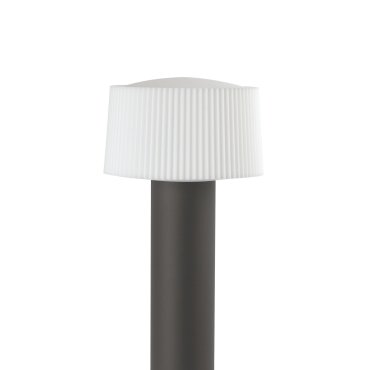 Faro Muffin - lampe de jardin - Ø 20 x 55,9 cm - IP44 - gris foncé