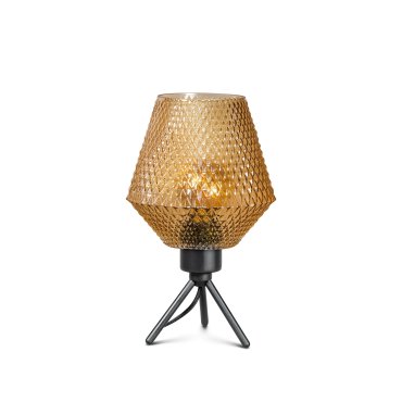 ETH Origin - lampe de table avec pied - Ø 18 x 14 cm - noir