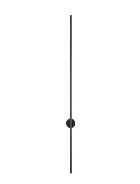 Nova Luce Aden - applique murale - 1,5 x 6,5 x 120 cm - 20W LED inclus - noir sable