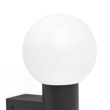 Faro Moon - applique murale - 18 x 19,5 x 26 cm - IP44 - gris foncé