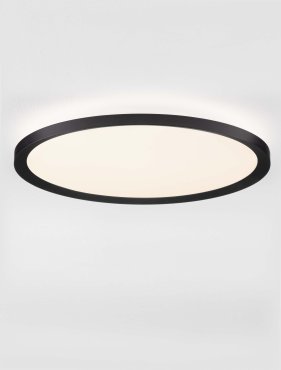 Nova Luce Aoton - plafonnier - Ø 40 x 5 cm - 35W dimmable LED inclus - noir sablé