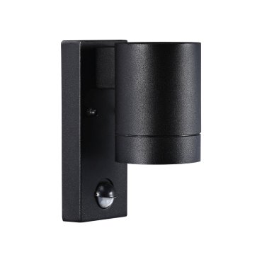 Nordlux Tin Maxi Sensor - applique murale extérieure avec détecteur de mouvement - 7,6 x 16 x 12,5 cm - IP54 - noir