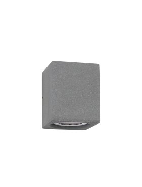 Nova Luce Emile - applique murale extérieure - 9 x 11,2 x 9,7 cm - 5W LED inclus - IP65 - gris