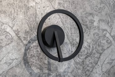 Artdelight Oregon - applique murale - Ø 22 x 10 cm - 12W dimmable led inclus - noir