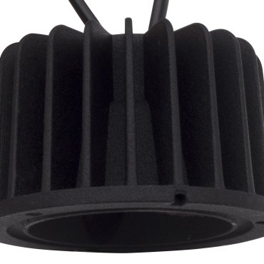 Nova Luce Cob - Module LED - Ø 6,3 x 3,8 cm - 10W LED inclus non-dimmersible - IP44 - noir - couleur de lumière blanche