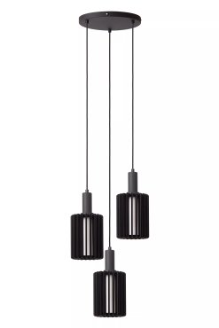 Lucide Lambres - lampe suspendue - Ø 40 x 164 cm - noir