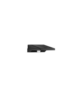 Nova Luce Tek - applique murale extérieure solaire - 11,3 x 5,4 x 19 cm - 1W LED inclus - IP54 - noir sablé
