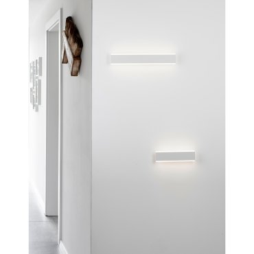 Nova Luce Line - applique murale - 30,4 x 4,8 x 8 cm - 2 x 8W LED inclus - blanc sable