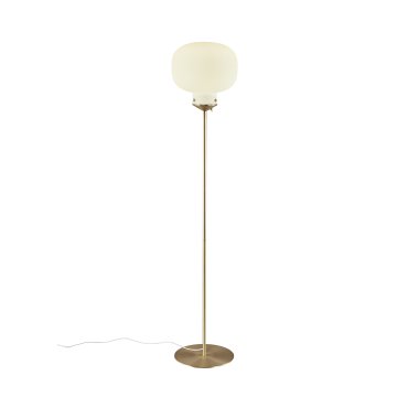 Design for the People Raito - lampadaire - Ø 30 x 150 cm - blanc et laiton