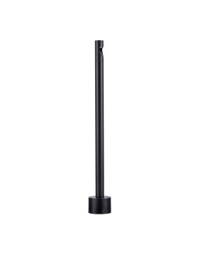 Nova Luce Luxor - lampe de jardin - Ø 8 x 60 cm - 4W LED inclus - IP65 - noir sablé
