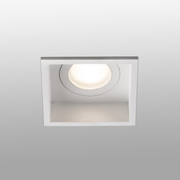 Faro Hyde - spot encastrable - 89 x 89 mm, 83 x 83 mm encastrable - IP44 - blanc mat