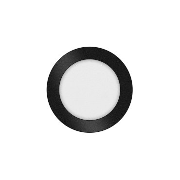 ETH Anne Round - plafonnier - Ø 17 x 2,7 cm - 3 niveaux de gradation - LED 10W inclus - IP44 - noir