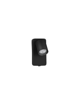 Nova Luce Cosmina - applique murale - 11 x 16 x 3 cm - 10W LED inclus - noir sablé
