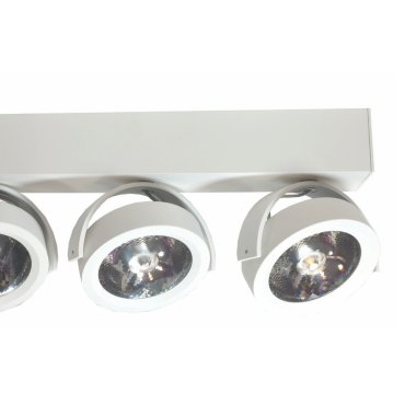 Artdelight Dutchess LED - spot en saillie 3L - 40 x 6 x 19 cm - 3 x 13W LED dimmable inclus - blanc