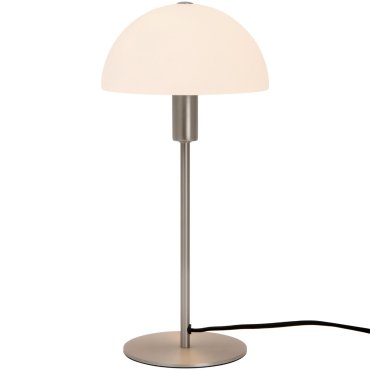 Nordlux Ellen 20 - lampe à poser - Ø 20 x 40 cm - acier brossé et opale