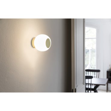 Faro Moy - applique/plafonnier - Ø 14 x 13 cm - 4W LED inclus - IP44 - or satiné