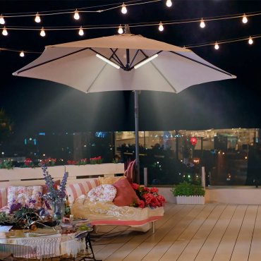 New Garden Banana - tube LED rechargeable avec télécommande - Ø3,8 x 35 cm - 8,5W LED inclus - IP54 - blanc