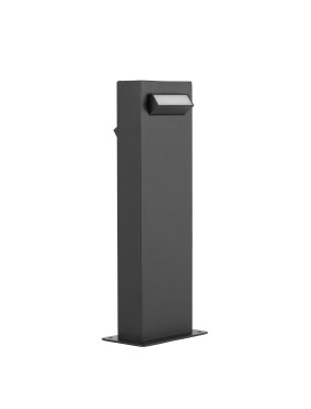 Nova Luce Zelda - lampe de jardin - 12 x 40 x 9,4 cm - 9W LED inclus - IP65 - noir sablé
