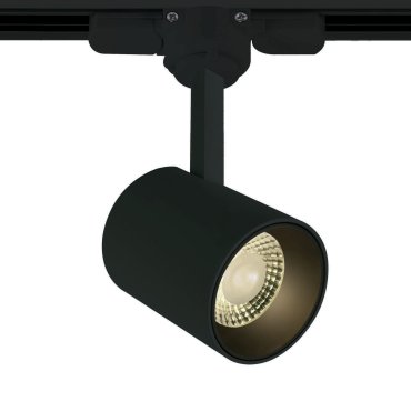 ONE Light COB Cylinder - spot sur rail - système de rail triphasé - Ø 6 x 7,5 cm - 8W LED dimmable inclus - noir