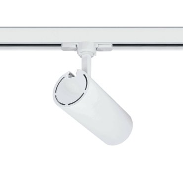 ONE Light COB Cylinder - spot sur rail avec COB LED - système de rail triphasé - Ø 7,5 x 18 cm - 20W LED inclus - blanc - couleur de lumière blanche