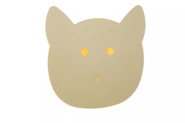 Lucide Charlie Puss - applique murale - 20,7 x 4,2 x 20 cm - 7W LED dimmable inclus - vert