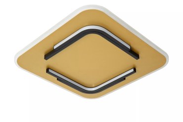 Lucide Andreas - plafonnier - 40,5 x 40,5 x 5,1 cm - 30W LED inclus - or