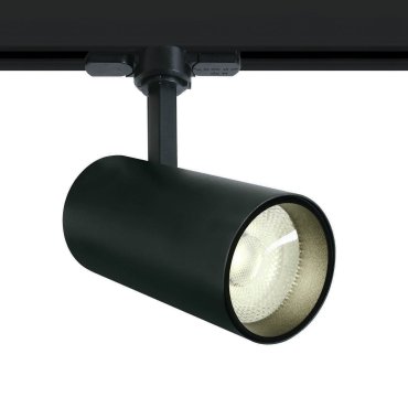ONE Light COB Cylinder - projecteur sur rail avec COB LED - système de rail triphasé - Ø 7,5 x 18 cm - 20W LED inclus - noir - couleur de lumière blanc chaud