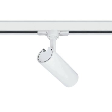 ONE Light COB Cylinder - spot sur rail avec COB LED - système de rail triphasé - Ø 5,5 x 14,7 cm - 10W LED inclus - blanc - couleur de lumière blanche