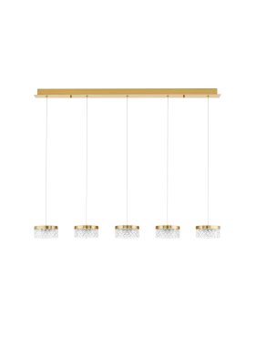 Nova Luce Bion - lampe suspendue - 115 x 120 x 15 cm - 32W LED inclus - laiton doré