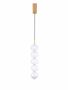 Nova Luce Klelia - lampe suspendue - Ø 15 x 150 cm - 30W dimmable LED inclus - laiton doré