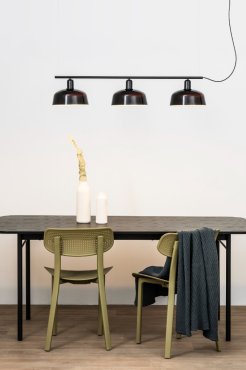 Faro Tatawin - lampe suspendue 3L - 16,6 x 100 x 210 cm - noir