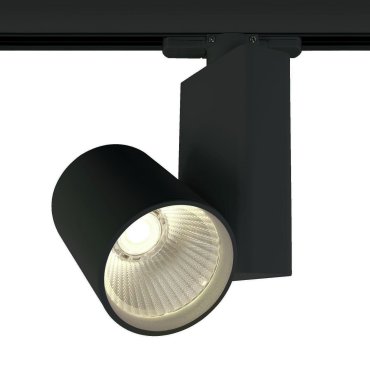 ONE Light COB Track Spot - spot sur rail - système de rail triphasé - Ø 8 x 14 cm - 15W LED inclus - noir - couleur de lumière blanc chaud