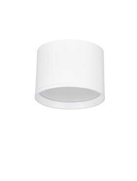 Nova Luce Ziaza - plafonnier - Ø 12 x 8,6 cm - 17W LED inclus - blanc sablé