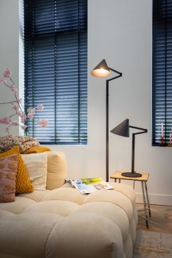 ETH Marvis - lampadaire - 57 x 57 x 155 cm - noir