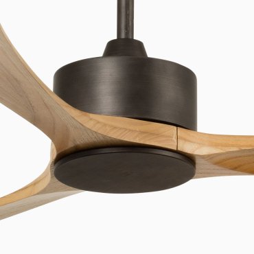 Faro Kauai XXL - ventilateur de plafond - Ø 233 cm - marron et pin