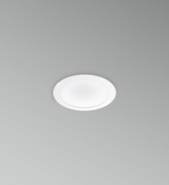 Century Italia SPOTfive - spot encastré - Ø 145 mm, taille d'encastrement Ø 130 mm - LED 14W dimmable inclus - IP44 - blanc