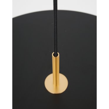 Nova Luce Vetro - lampe suspendue - Ø 50 x 130 cm - 37W LED inclus - noir mat