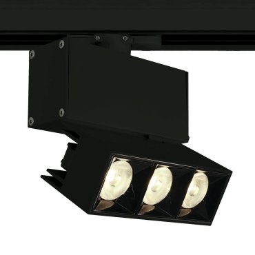 ONE Light Mirror Square - spot sur rail - système de rail triphasé - 11,8 x 4,2 x 5,4 cm - 12W LED inclus - noir
