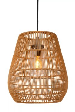 Lucide Nerida - lampe suspendue - Ø 35 x 389 cm - IP44 - naturel