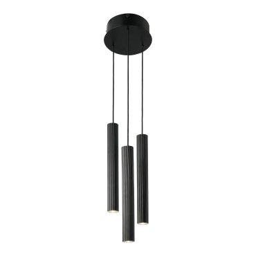 Nordlux Vico 3 roundel - lampe suspendue - Ø 22 x 176 cm - noir