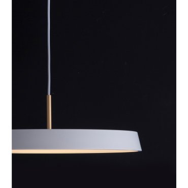 Nova Luce Vetro - lampe suspendue - Ø 50 x 130 cm - 37W LED inclus - blanc mat