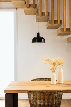 Faro Tatawin - lampe suspendue - Ø 25 x 111,5 cm - noir