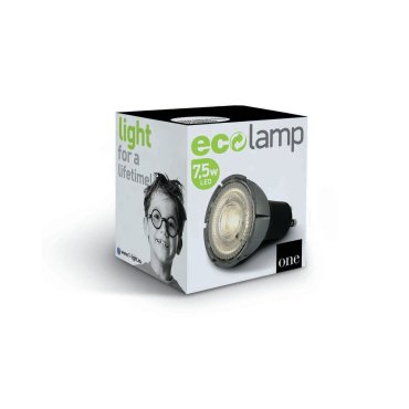 ONE Light Full Spectrum CRI97 - Ø 5 x 5.6 cm - GU10 - 7.5W dimmable - 2700K - gris/noir