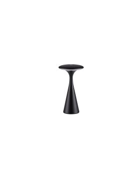 Nova Luce Grigio - lampe de table rechargeable pour extérieur - Ø 10,1 x 19,7 cm - IP54 - noir sablé