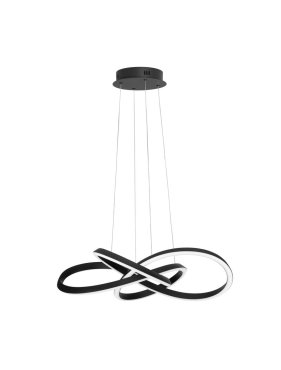 Nova Luce Amara - suspension - 68 x 120 cm - 54W LED dimmable inclus - noir sable