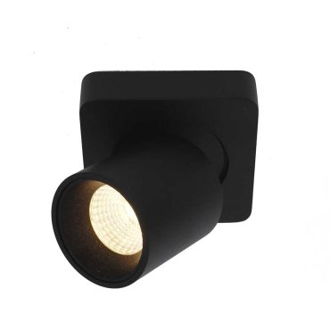 Artdelight Laguna - spot en saillie 1L - 10 x 10 x 9,5 cm - 6W LED dimmable inclus - noir