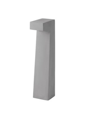 Nova Luce Aran - lampe de jardin - 15 x 70 x 14 cm - 5W LED inclus - IP65 - gris